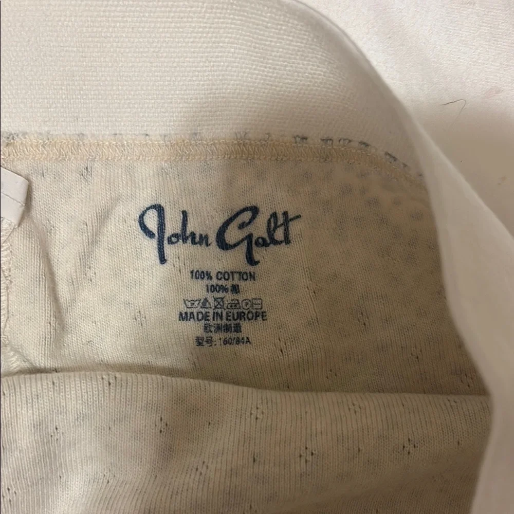 Cream and Blue Patterned Women's Sleep Shorts - Picture 2 of 3